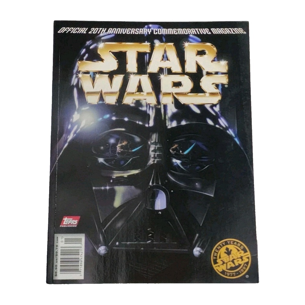 Vintage Topps Official 20th Anniversary Commemorative Magazine Star Wars Vader‎